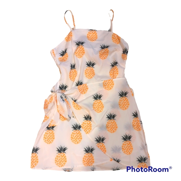 🎉HP🎉 NWOT Shein Pineapple Dress - Picture 1 of 3